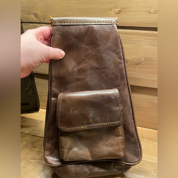 Brown Faux Leather Backpack Purse - Picture 4 of 16